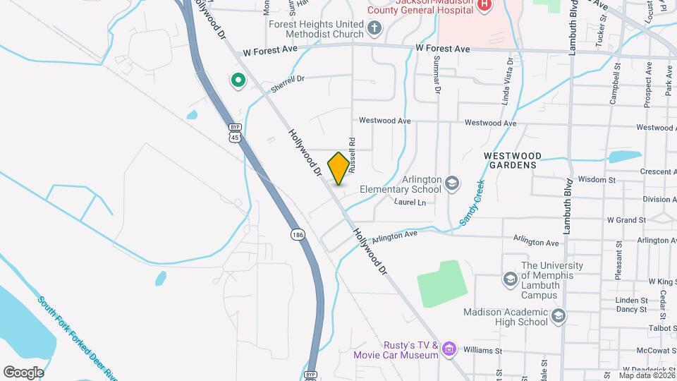 1141 Hollywood Dr Map and Location Details