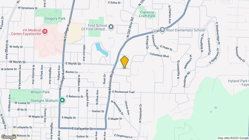 821 E Lakeside Dr Map and Location Details