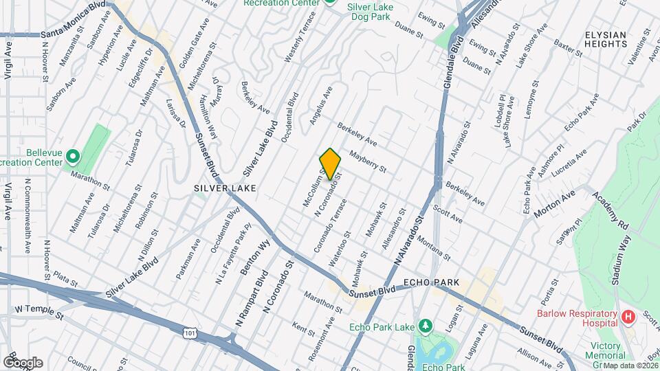 1405 N Coronado St Map and Location Details