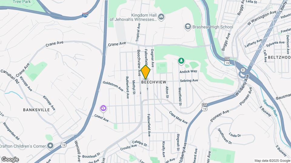 1428 Fallowfield Ave Map and Location Details