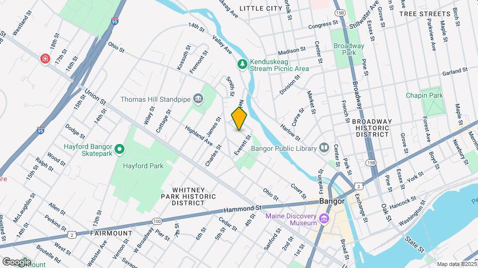 16 Bower St, Unit #3 split lvl one bedroom Map and Location Details