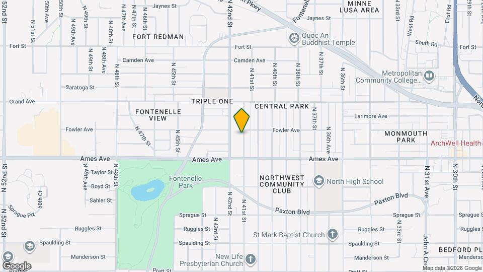 4546 N 41st St Map and Location Details