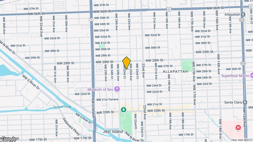 2621 NW 23rd Ct Map and Location Details