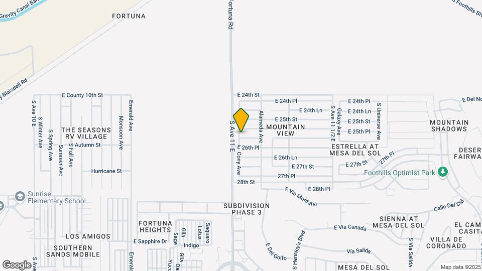 11138 E 26th St Mapa y Detalles de la Ubicación