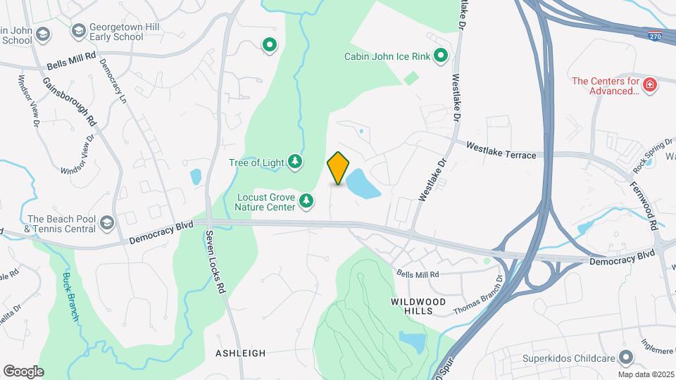 7505 Democracy Blvd, Unit 125 Map and Location Details