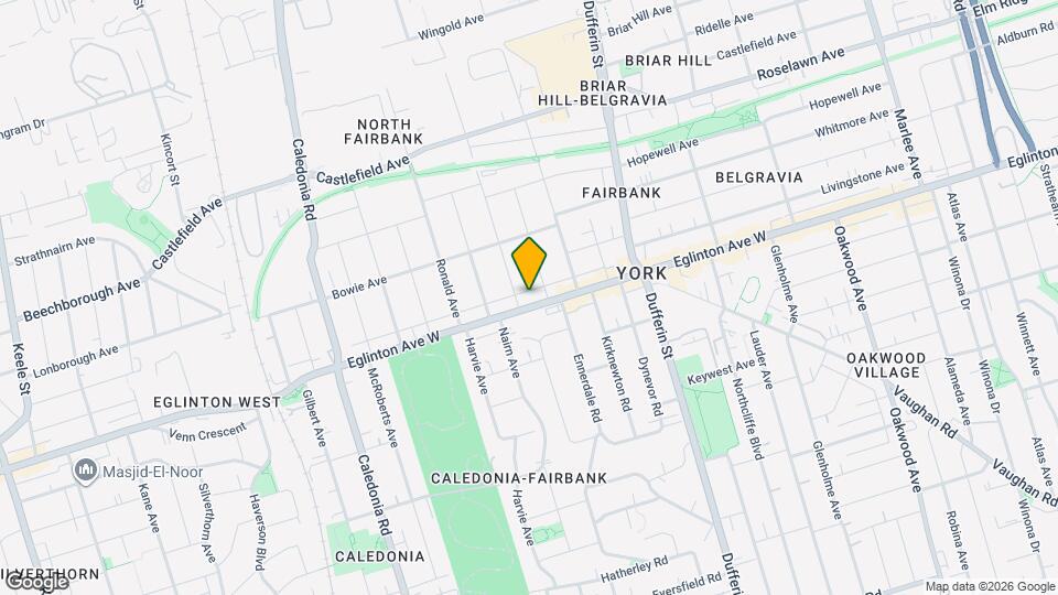 1982 Eglinton Ave W Map and Location Details