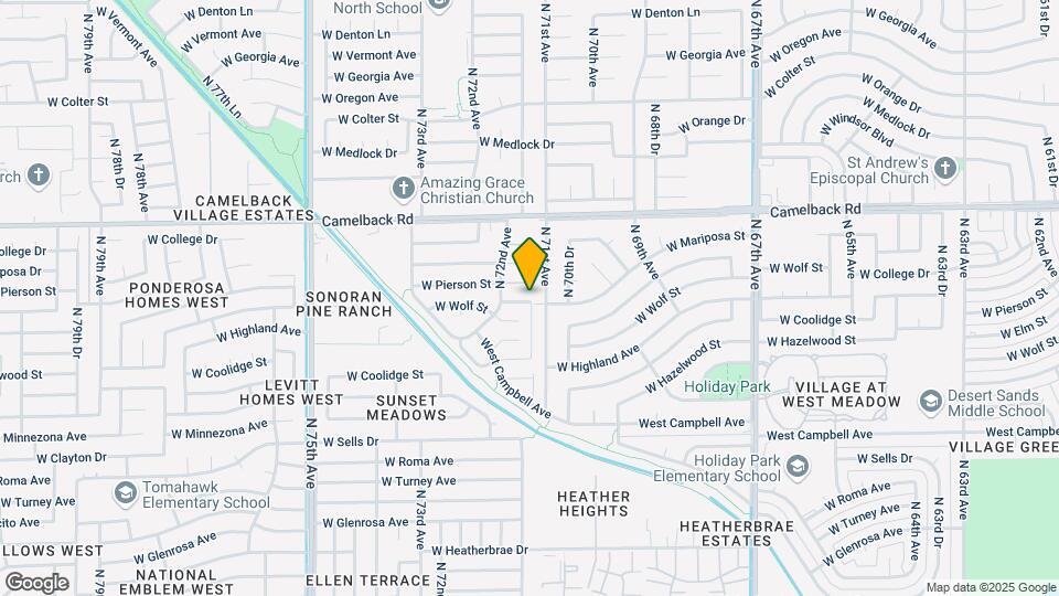 7110 W Highland Ave Map and Location Details