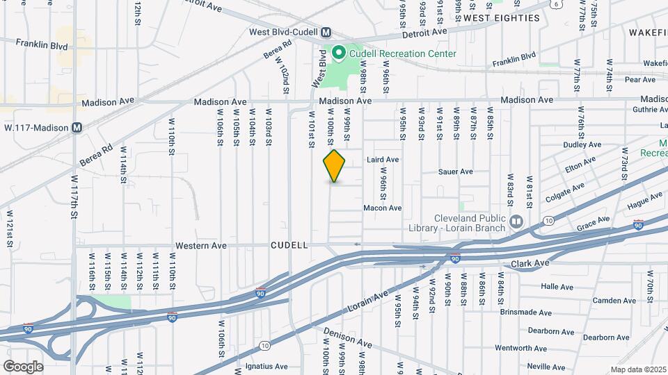 2145 W 100th St Map and Location Details