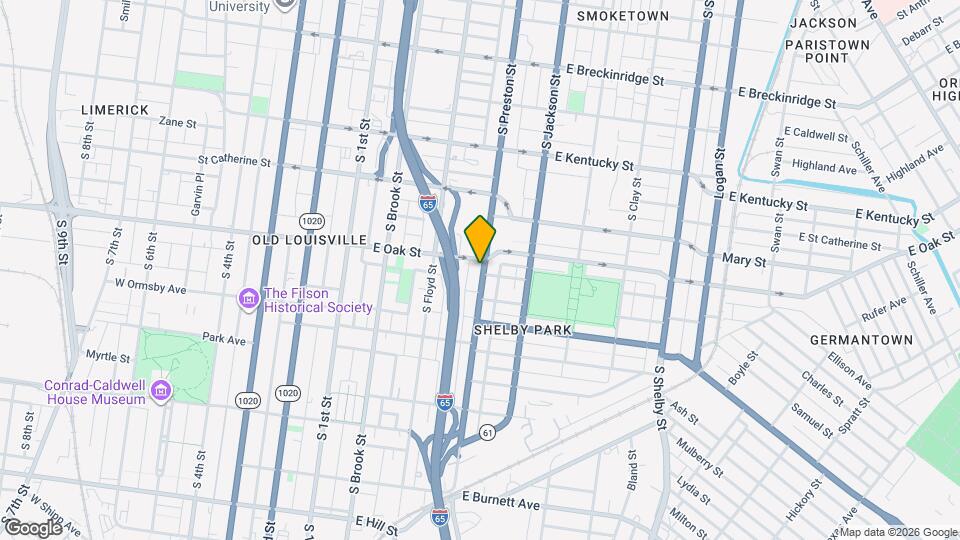 1206 S Preston St Map and Location Details