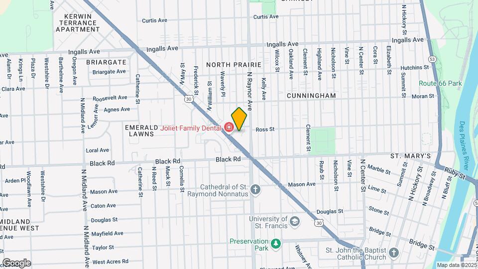 868 N Prairie Ave Map and Location Details