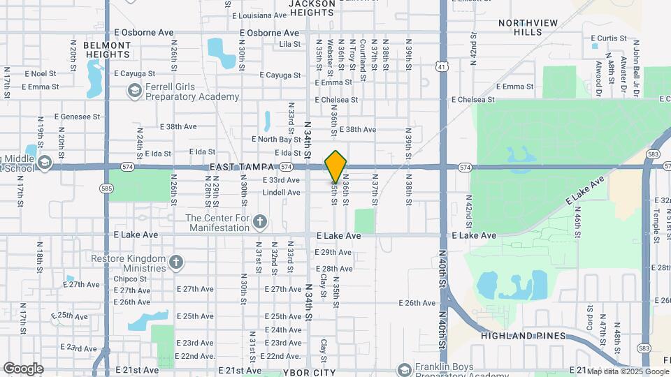 3502 Lindell Ave Map and Location Details