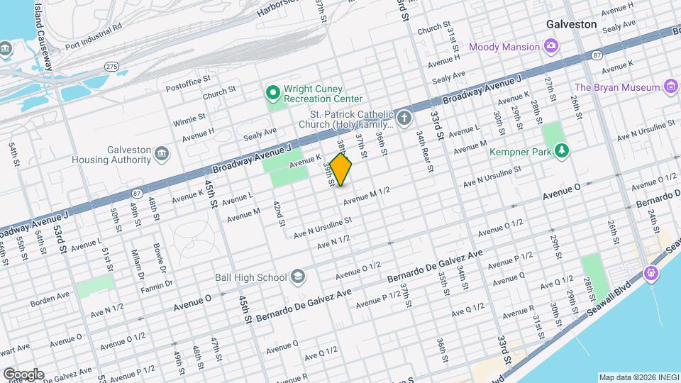 3821 Avenue M Map and Location Details