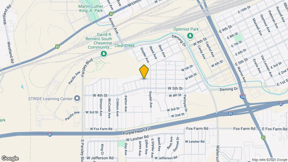927 W 6th St Map and Location Details