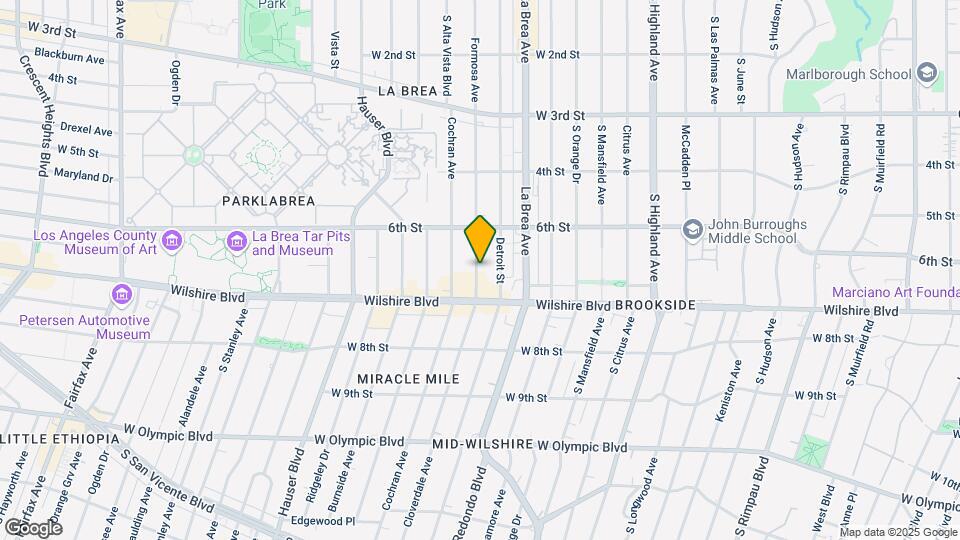 652 Cloverdale Ave Mapa y Detalles de la Ubicación