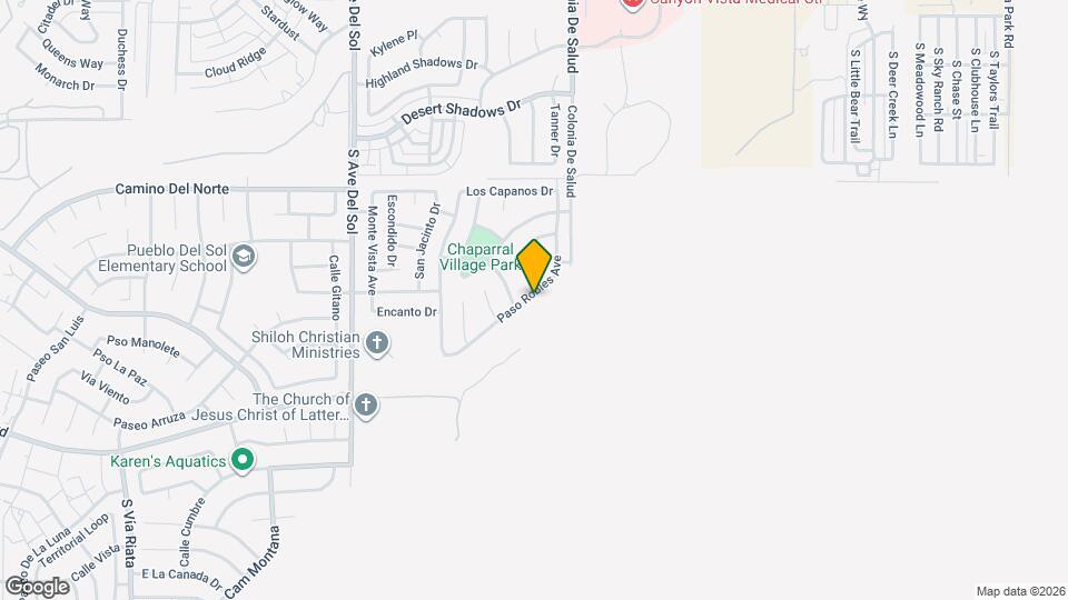 1265 Paso Robles Ave Map and Location Details