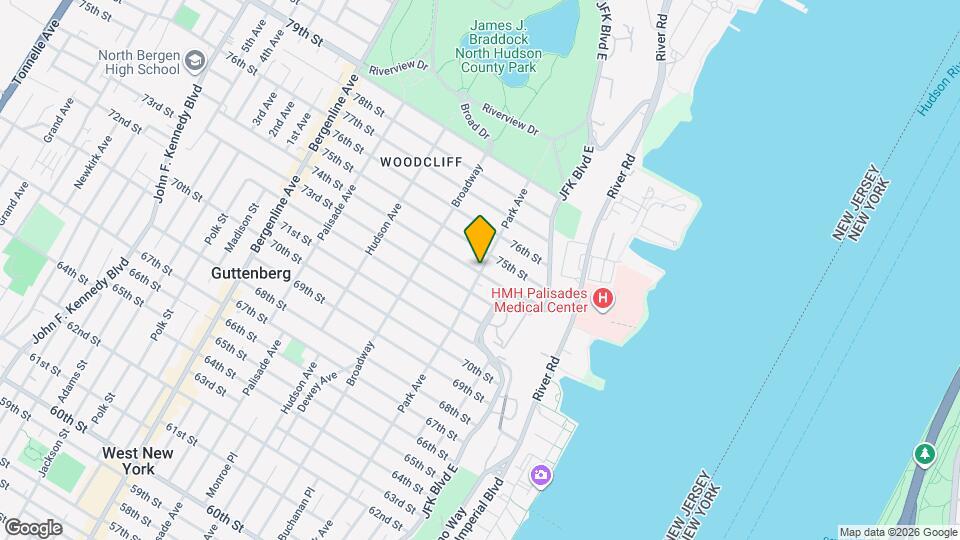 7411 Park Ave, Unit 1 Map and Location Details