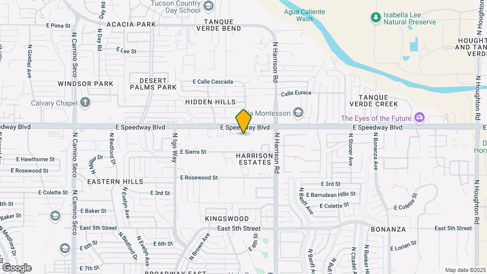 9350 E Speedway Blvd Mapa y Detalles de la Ubicación