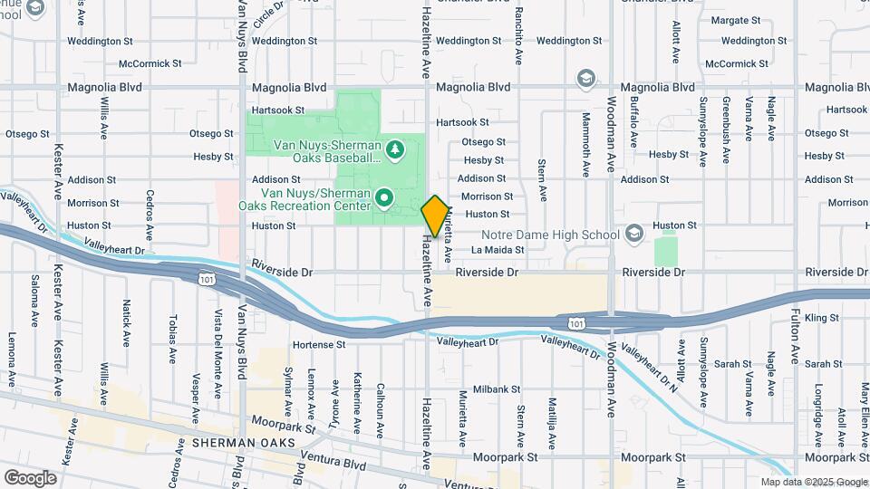 4832 Hazeltine Ave Mapa y Detalles de la Ubicación