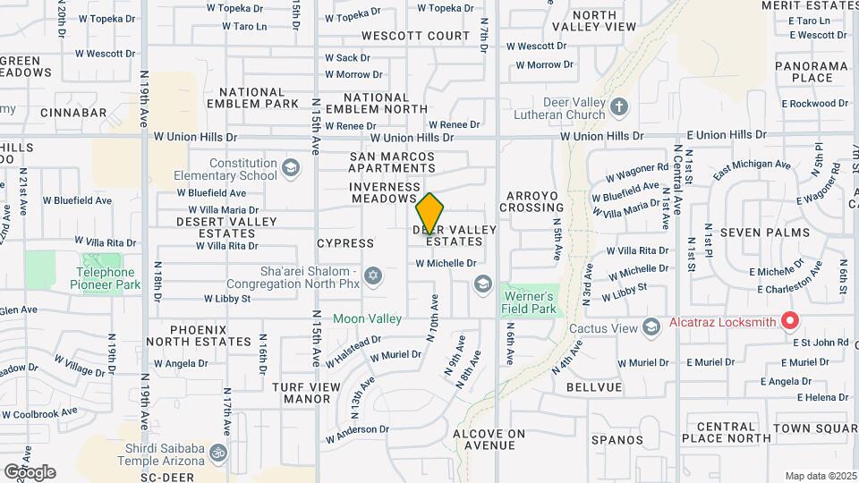 1002 W Villa Rita Dr Map and Location Details