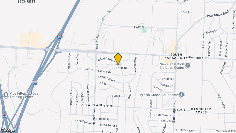 6102 E 96th St Map and Location Details