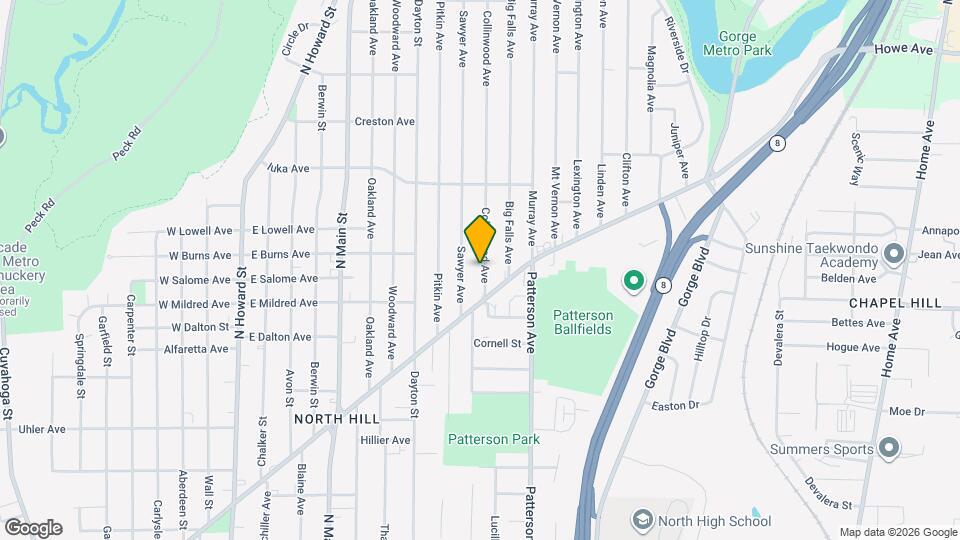 982 Collinwood Ave Map and Location Details