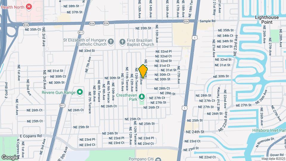 2964 NE 13th Ave Mapa y Detalles de la Ubicación