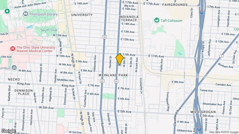 1444 N 4th St Map and Location Details