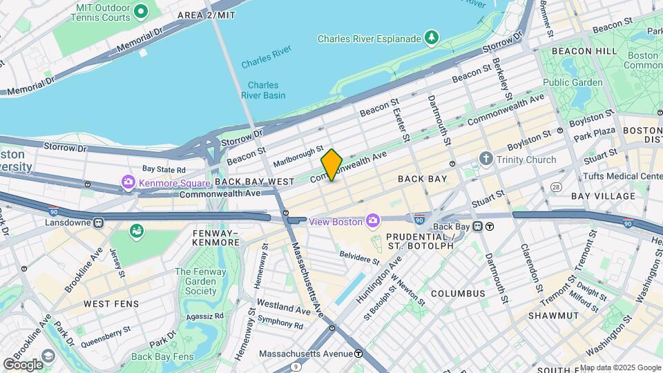 293 Newbury St, Unit 6 Map and Location Details