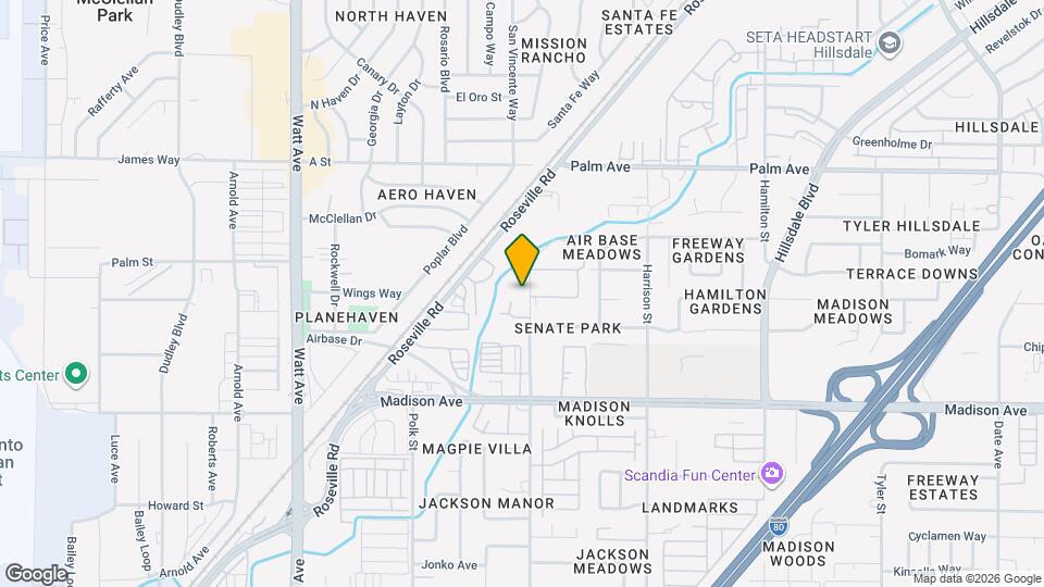 Sierra Village Apartment Homes Map and Location Details