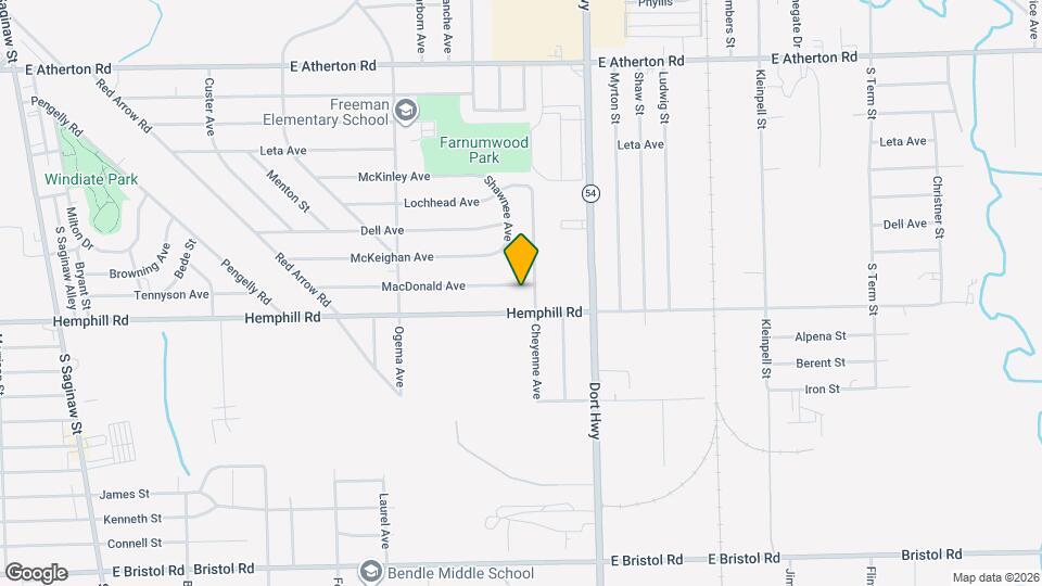 1110 MacDonald Ave Map and Location Details