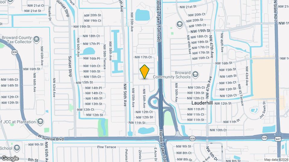 5320 NW 15th Ct Map and Location Details