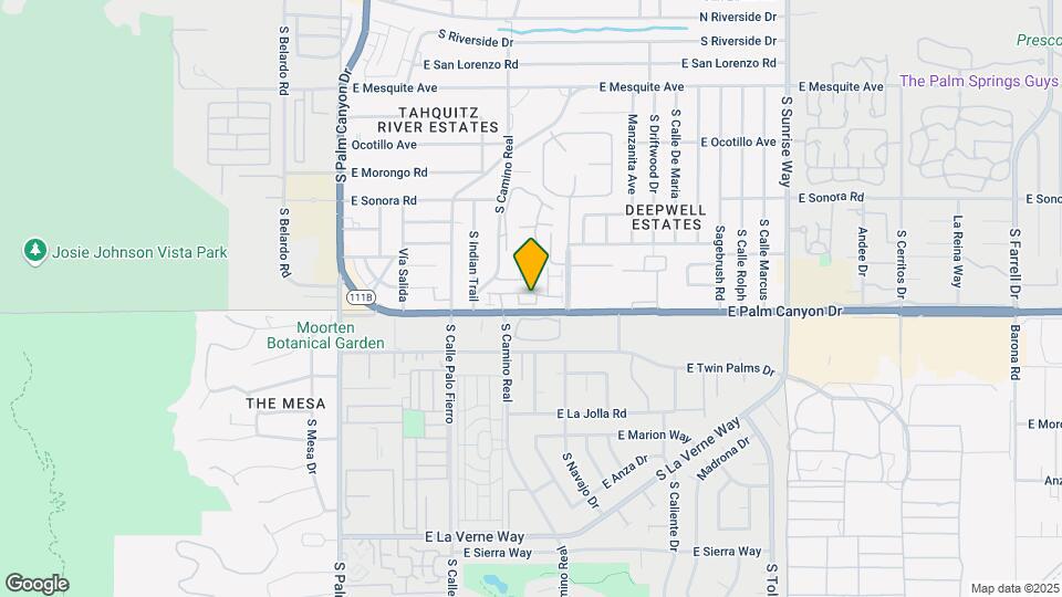 900 E Palm Canyon Dr Map and Location Details