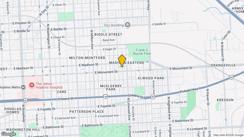 700 N Streeper St Map and Location Details