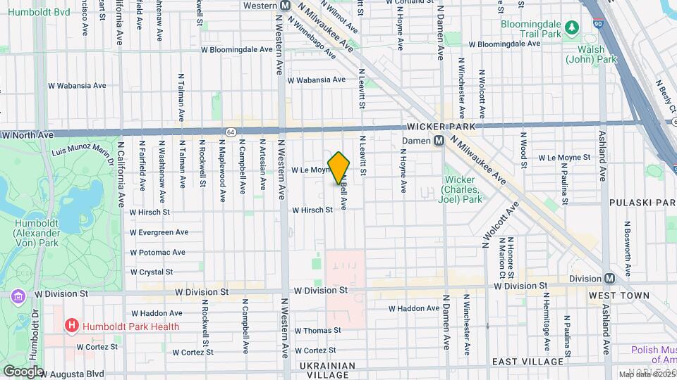 1428 N Bell Ave, Unit 1 Map and Location Details