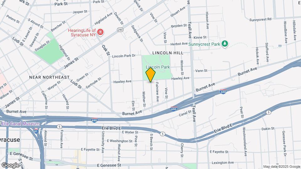 347-349 N Beech St Map and Location Details