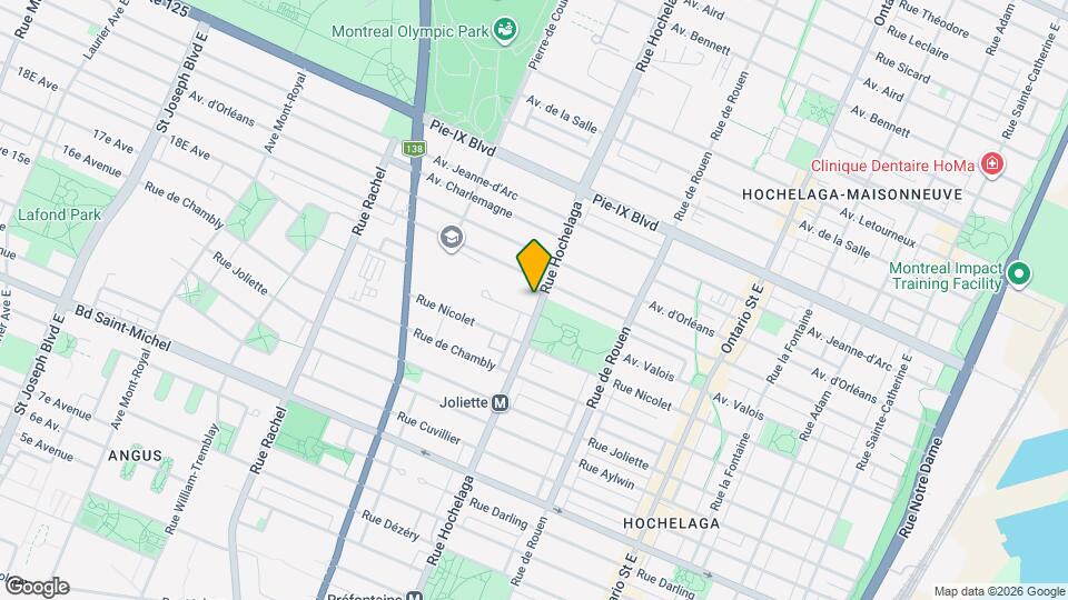 3841 Hochelaga Map and Location Details