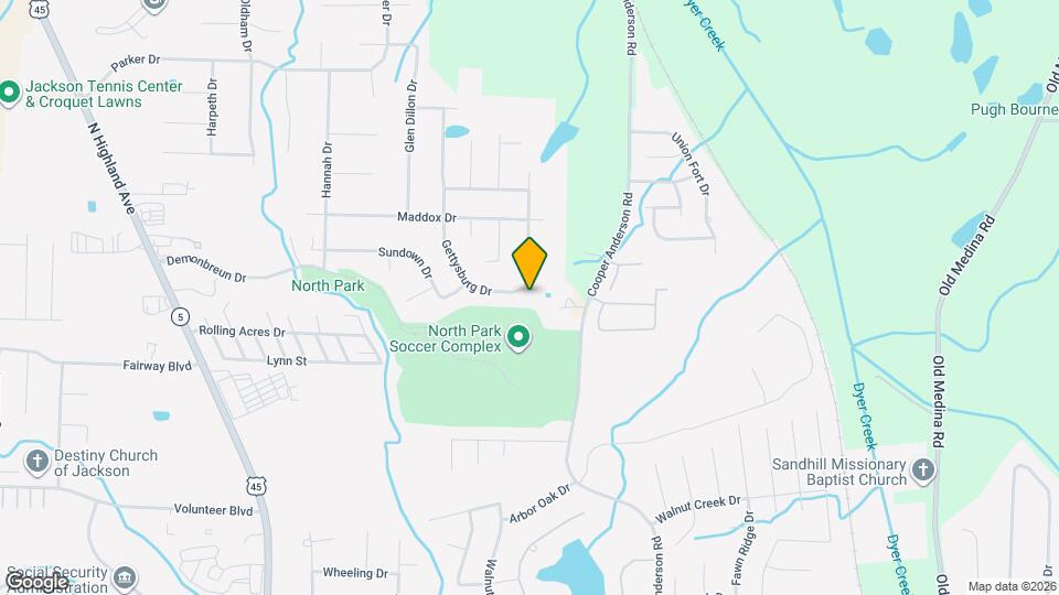 619 Gettysburg Dr Mapa y Detalles de la Ubicación