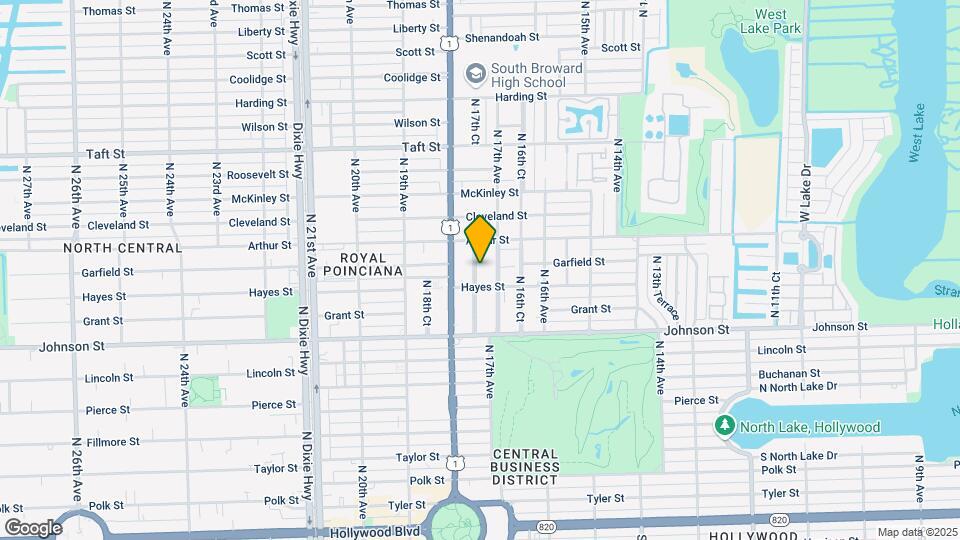 1123 N 17th Ct Map and Location Details