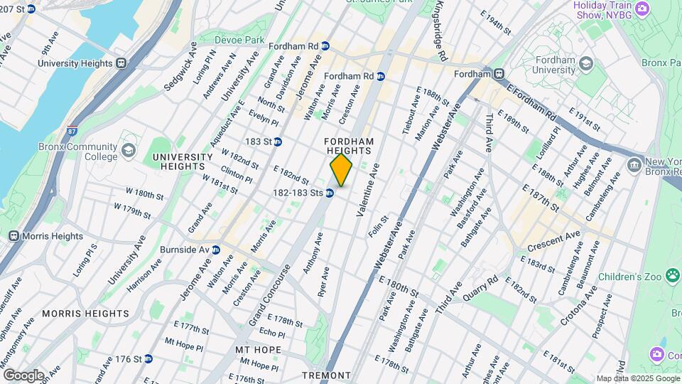 2230 Grand Concourse Mapa y Detalles de la Ubicación