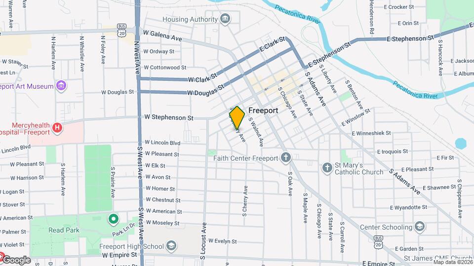 120 S Cherry Ave Map and Location Details