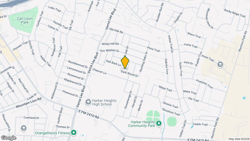 2040 Chinquapin Ln Map and Location Details