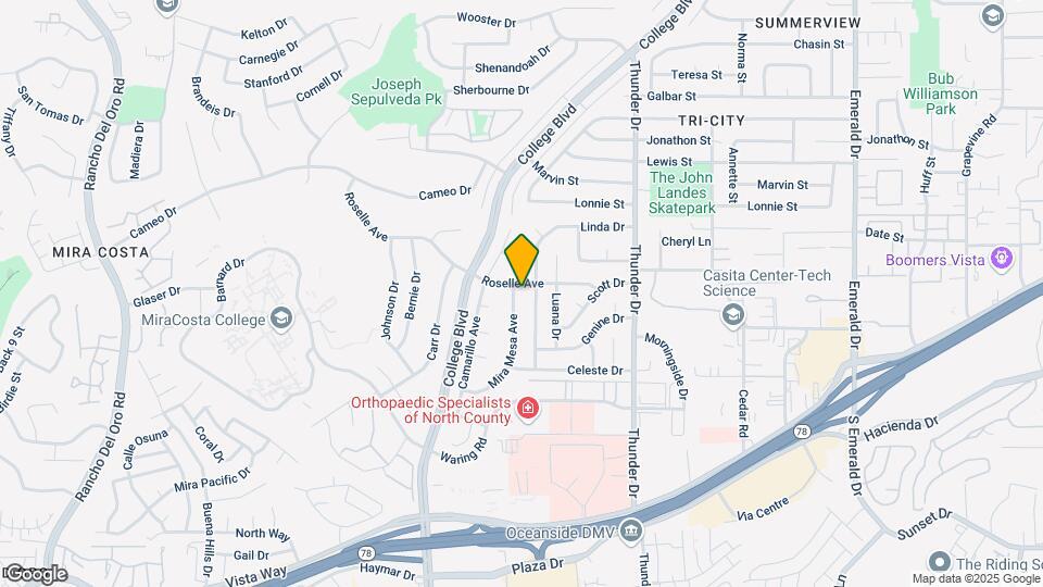 3118 Mira Mesa Ave Map and Location Details
