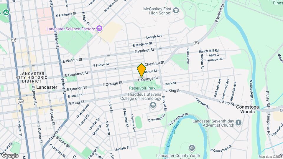 729 E Orange St Map and Location Details