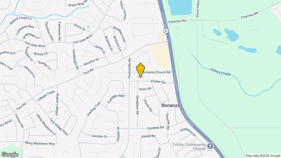 1550 Flicker Rd Mapa y Detalles de la Ubicación