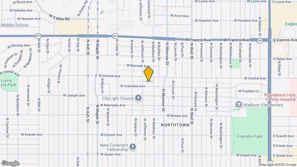 1114 W Columbia Ave Map and Location Details
