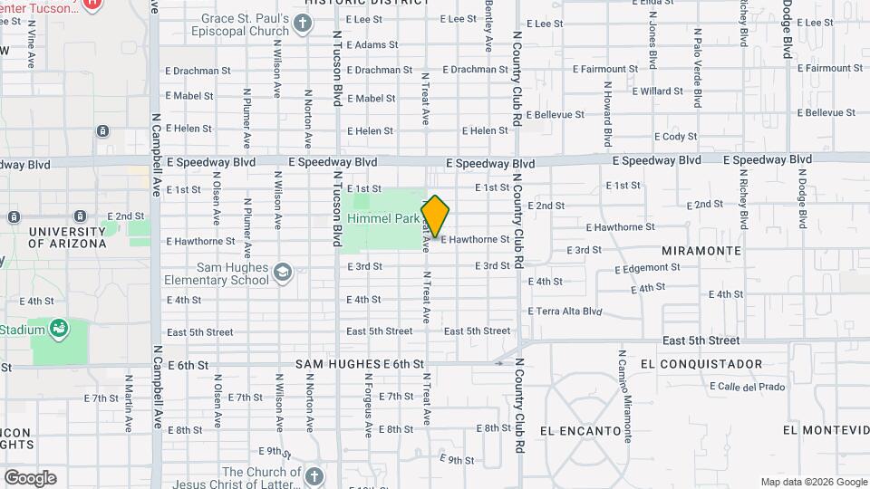 2816 E Hawthorne St Map and Location Details