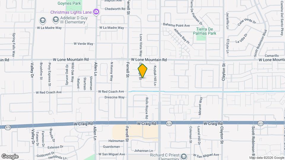 4630 Zia Ridge St Map and Location Details
