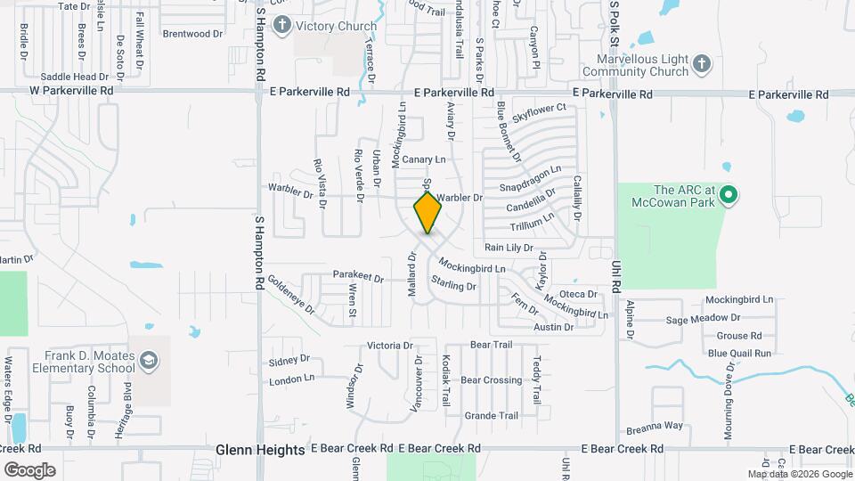 1232 Mockingbird Ln Map and Location Details