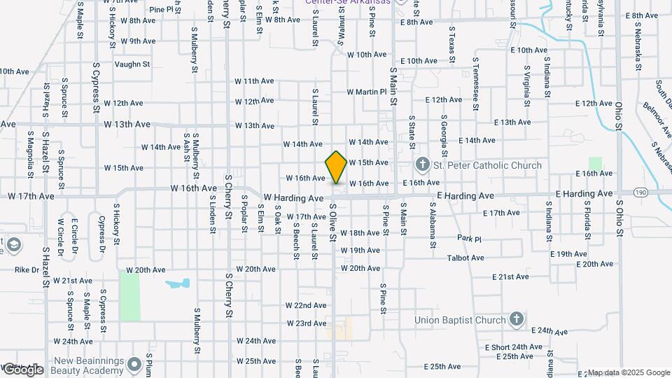 1603 S Olive St Map and Location Details