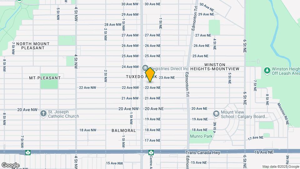 116 22 Av NE Map and Location Details